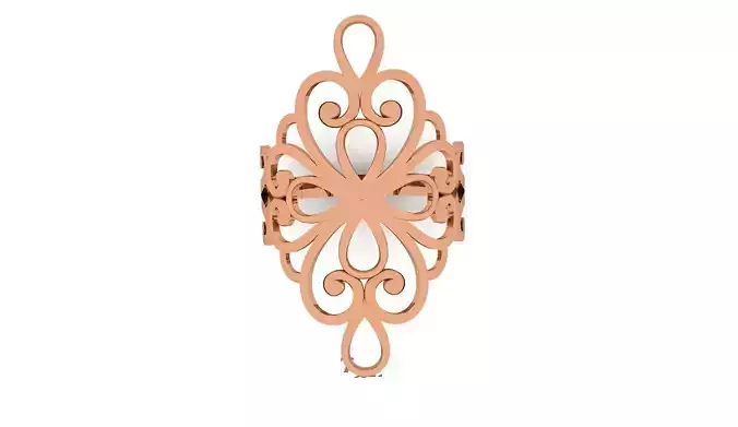 Ultra Vision Wire Mesh Plain Gold Ring