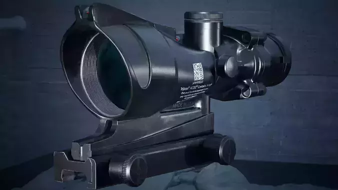 Trijicon ACOG 4x32 Low-poly 3D model