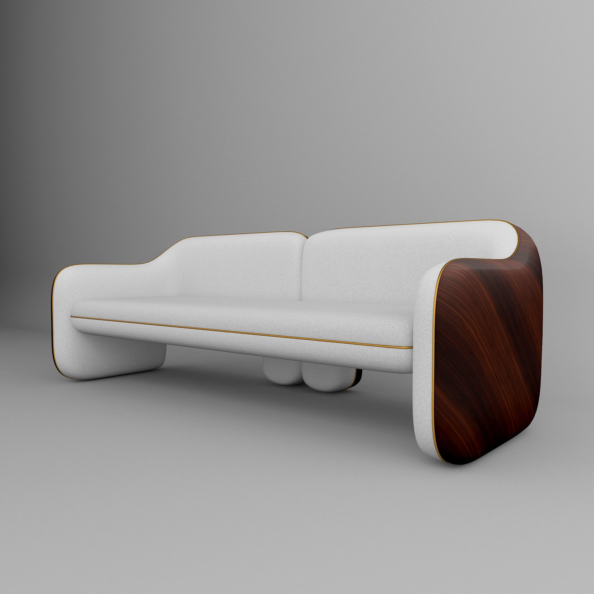 Luxx Sofa  3D model_7