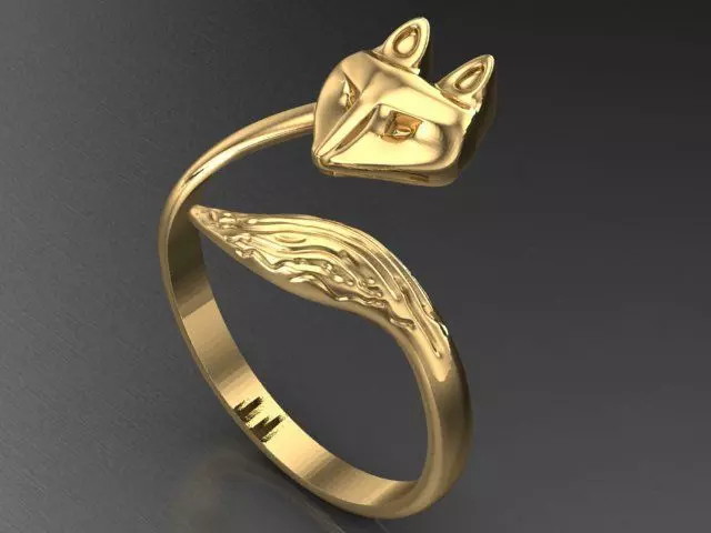 Fox ring 3D print model
