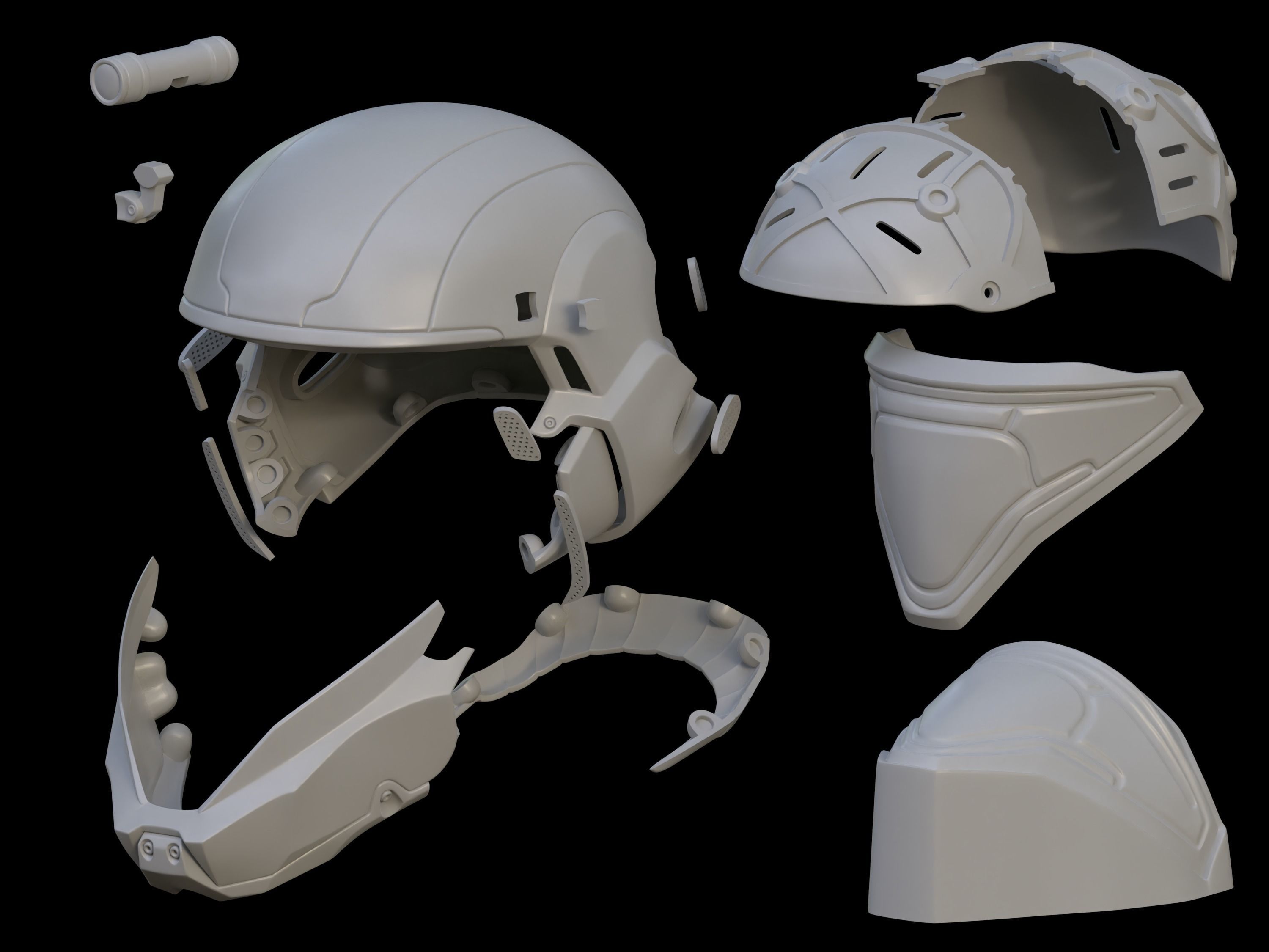 Pro Series Anniversary ODST helmet 3d print file 3D print model_5