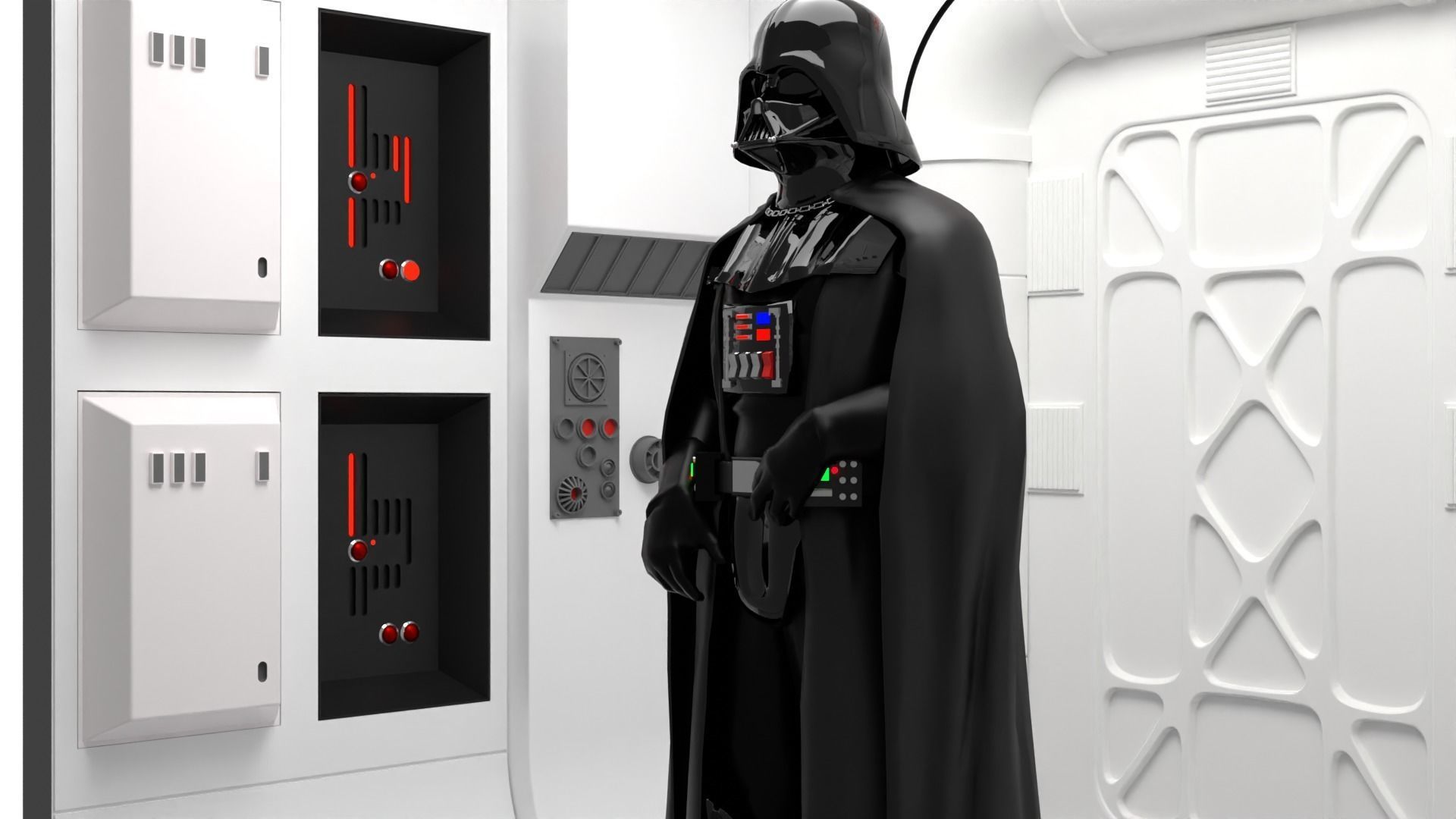 The Tantive IV Hallway 1-6 scale BESTA 3D print model_11