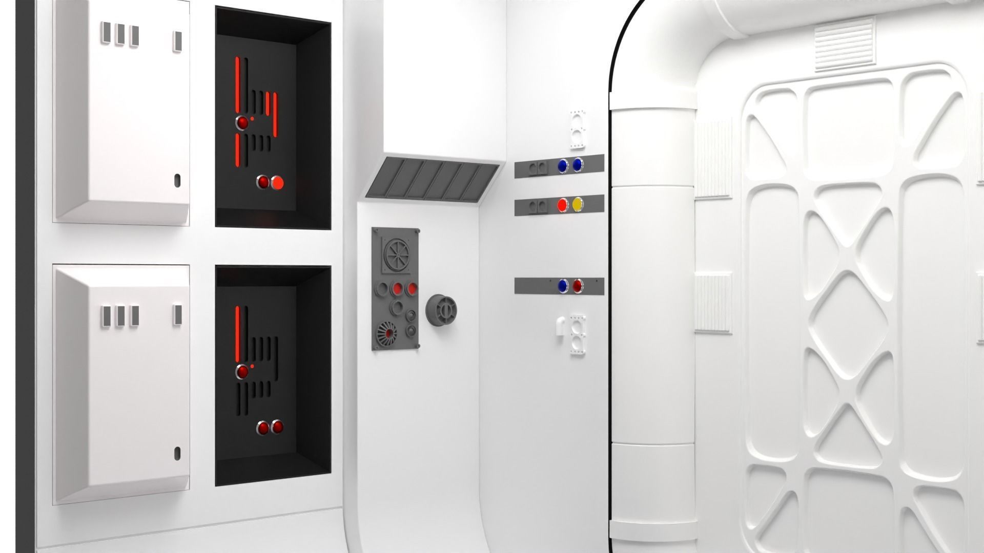 The Tantive IV Hallway 1-6 scale BESTA 3D print model_5