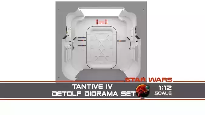 The Tantive IV Hallway 1-12 scale DETOLF 3D print model