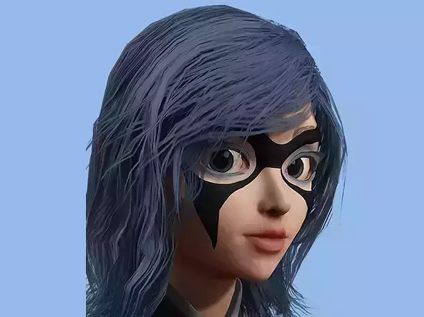 Black Cat Girl - Toon Style