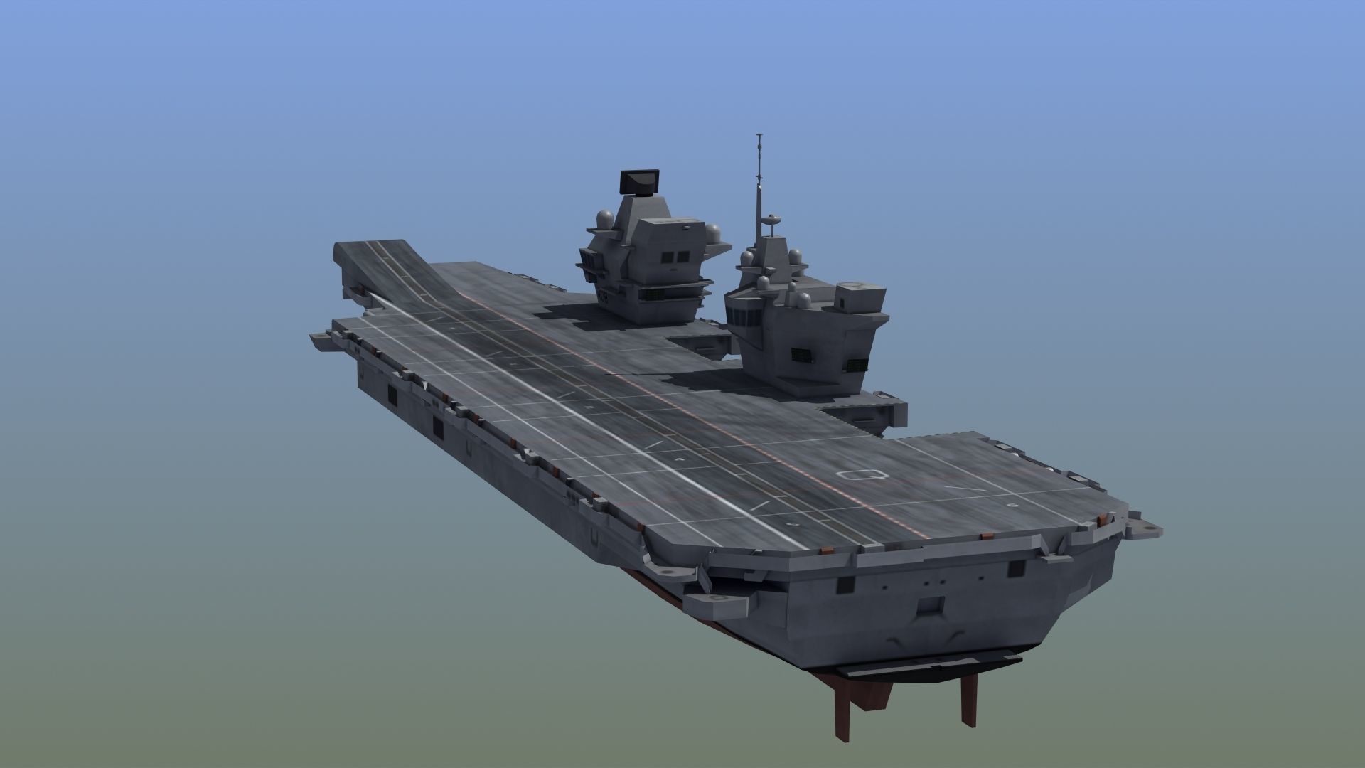 Queen Elizabeth Class Carrier LD1 3D model_15