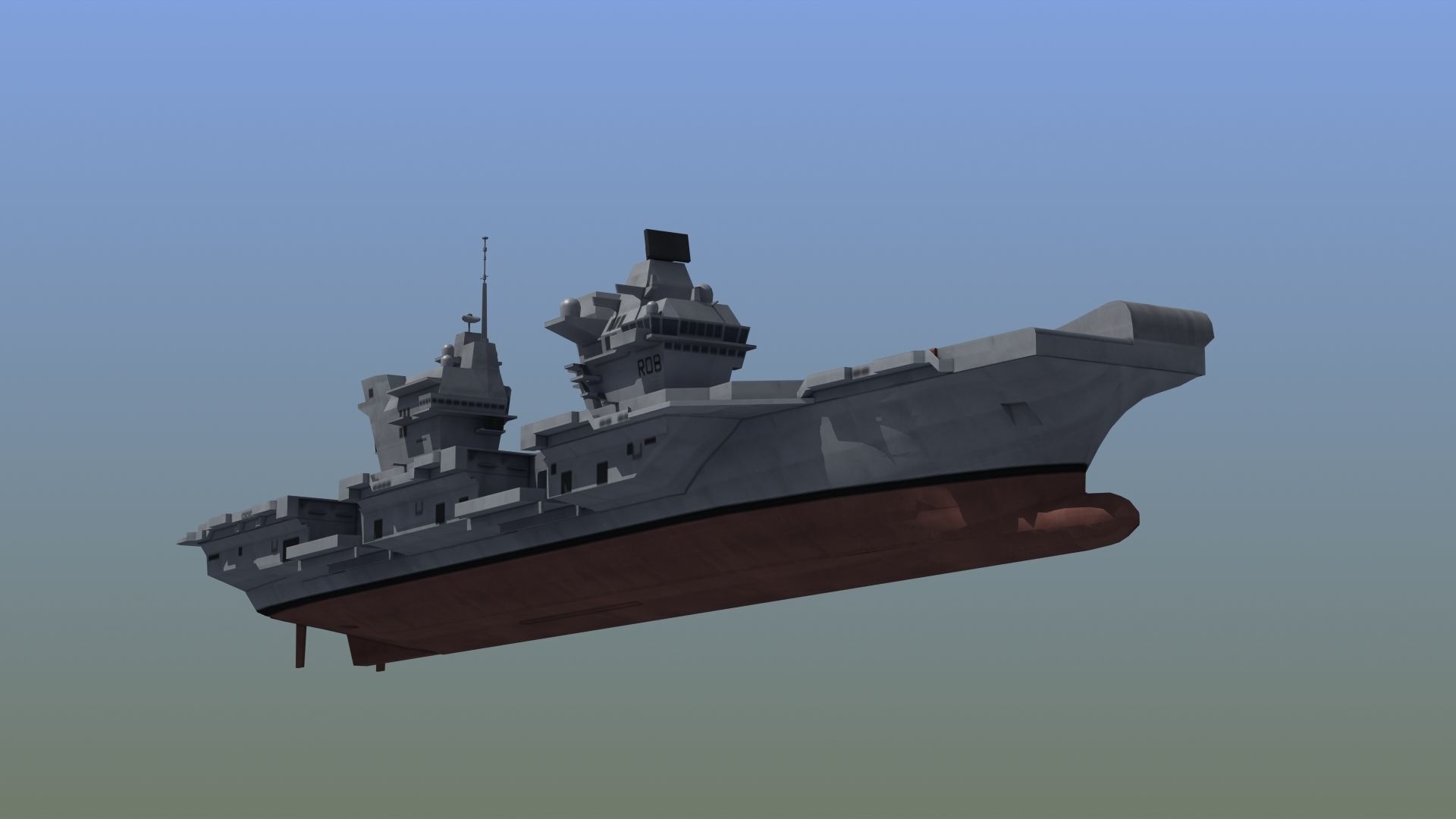 Queen Elizabeth Class Carrier LD1 3D model_18