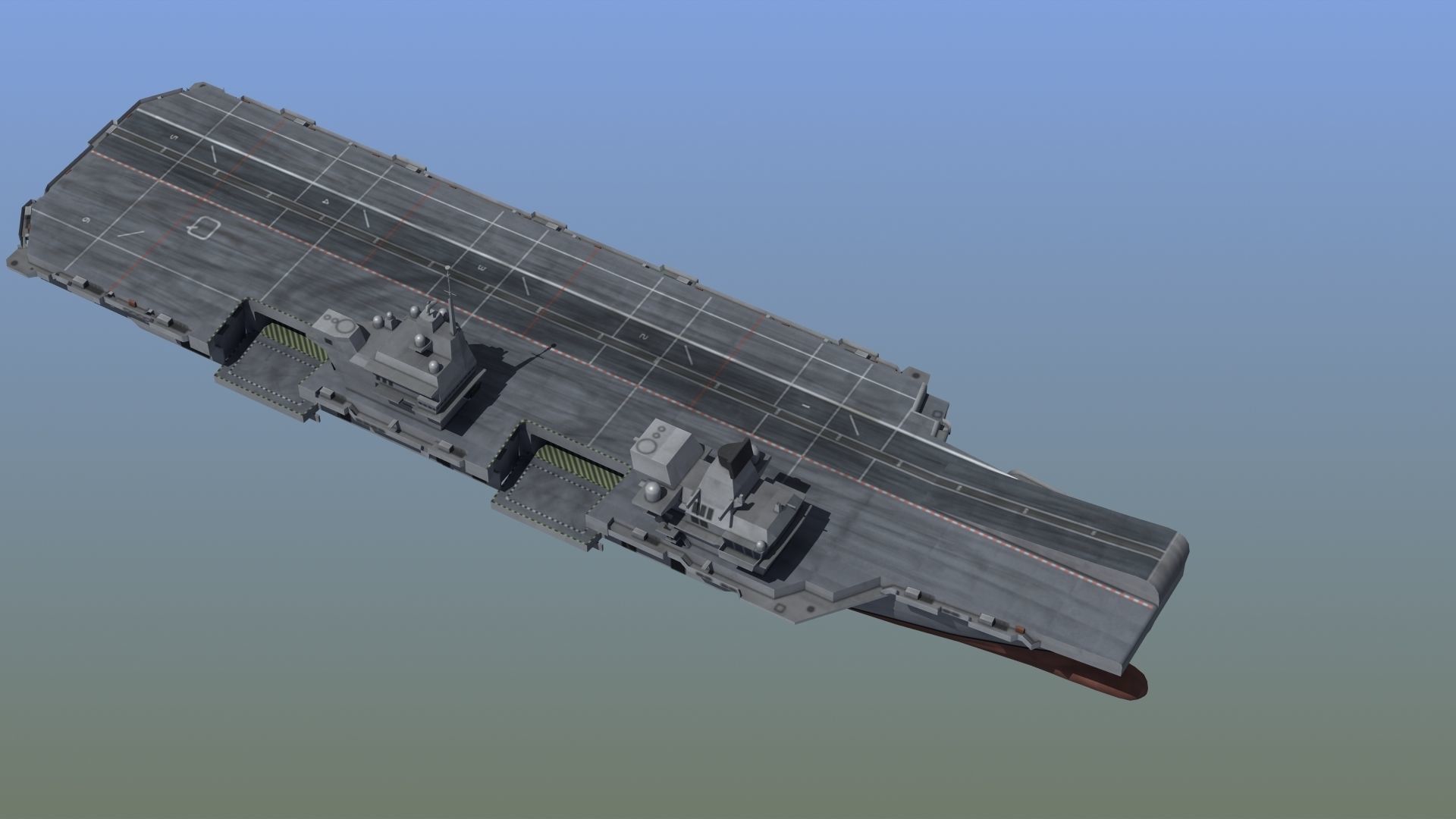 Queen Elizabeth Class Carrier LD1 3D model_7