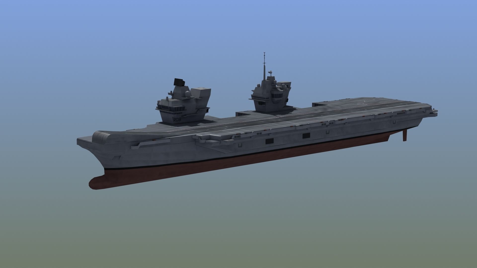 Queen Elizabeth Class Carrier LD1 3D model_5
