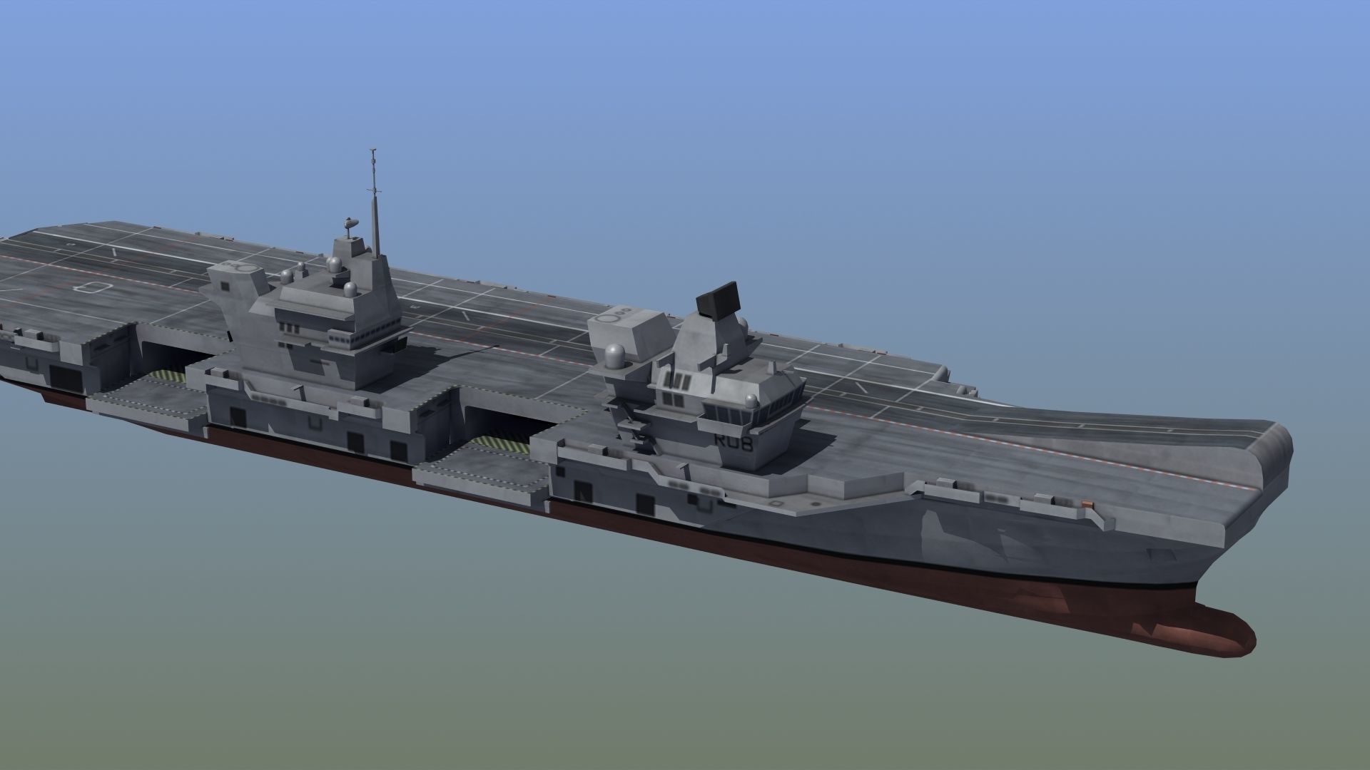 Queen Elizabeth Class Carrier LD1 3D model_11
