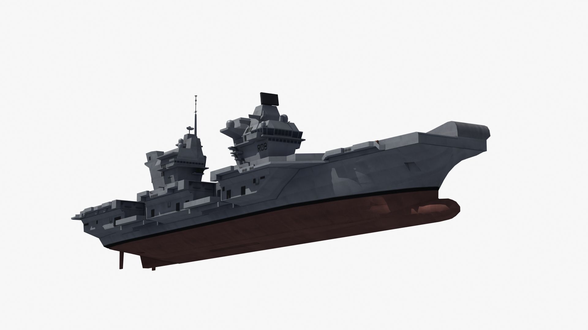 Queen Elizabeth Class Carrier LD1 3D model_37