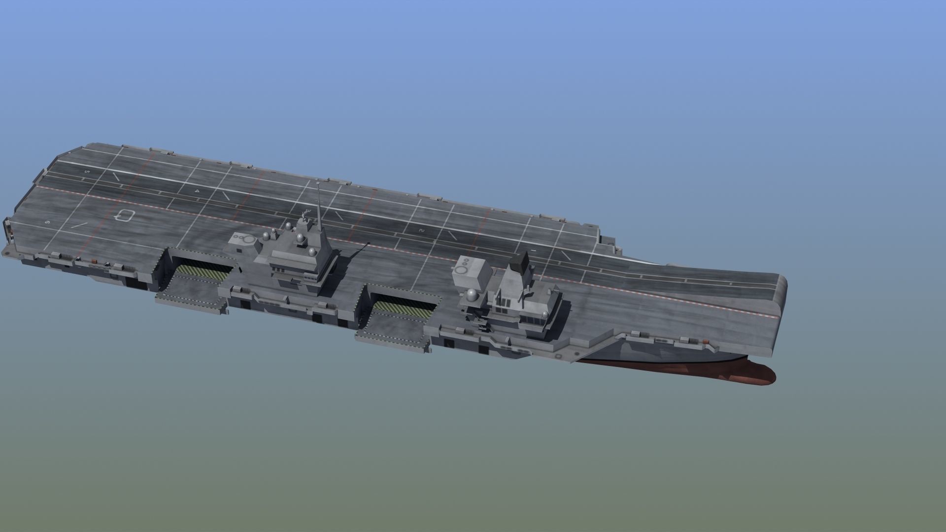 Queen Elizabeth Class Carrier LD1 3D model_8