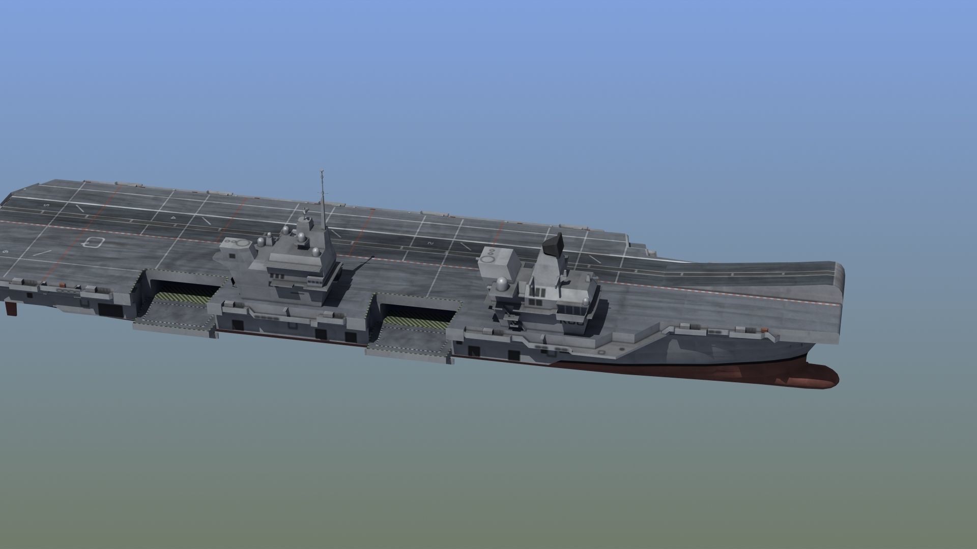 Queen Elizabeth Class Carrier LD1 3D model_10