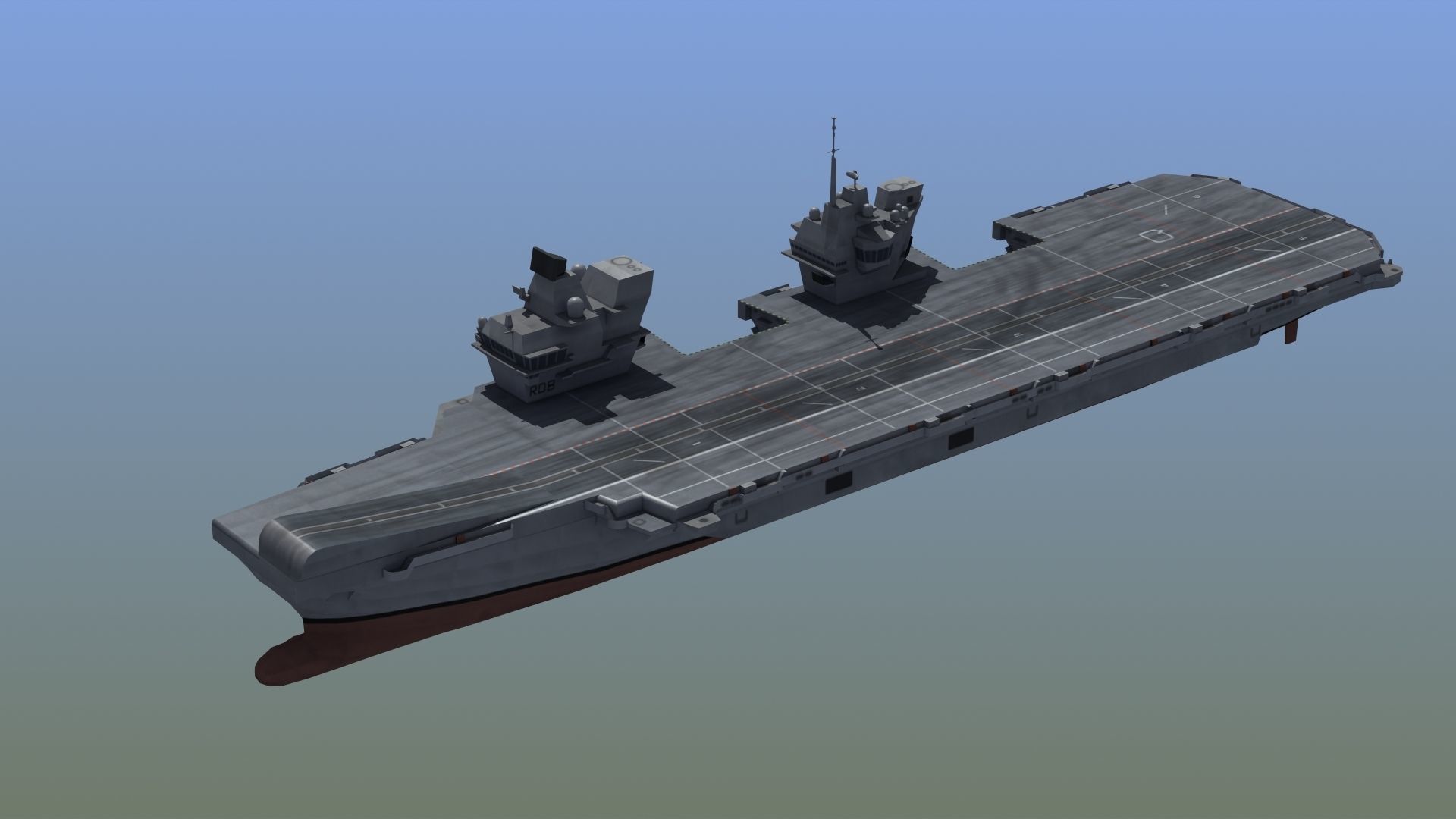 Queen Elizabeth Class Carrier LD1 3D model_1