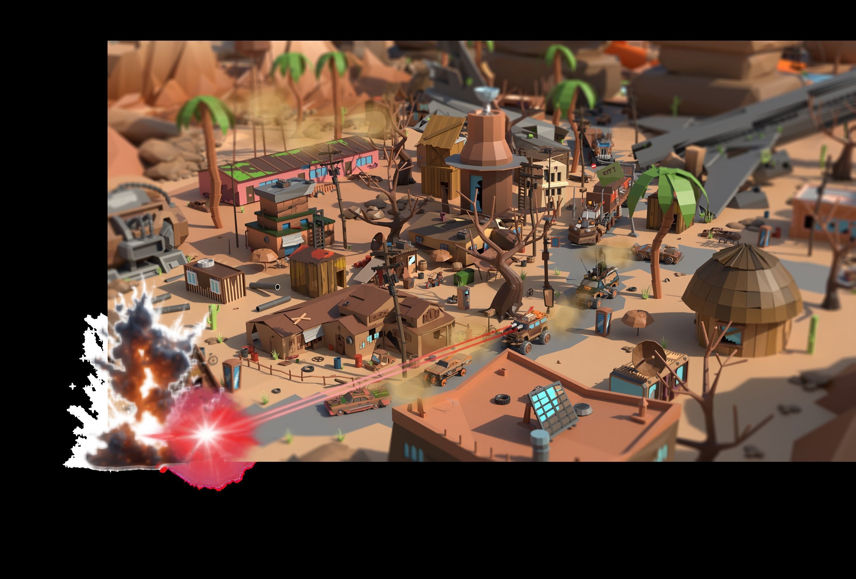 Mad Max City - 3D Model for Games Low-poly 3D model_19