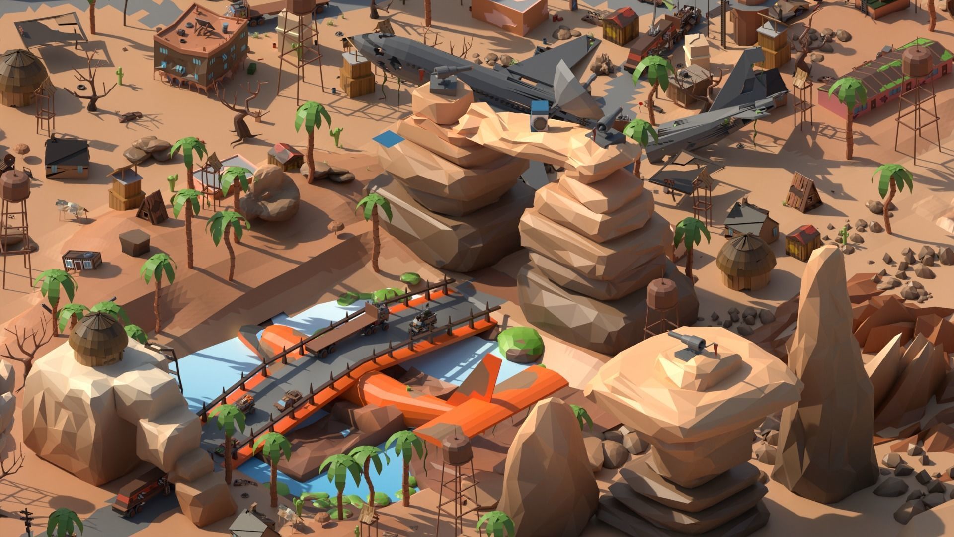 Mad Max City - 3D Model for Games Low-poly 3D model_11