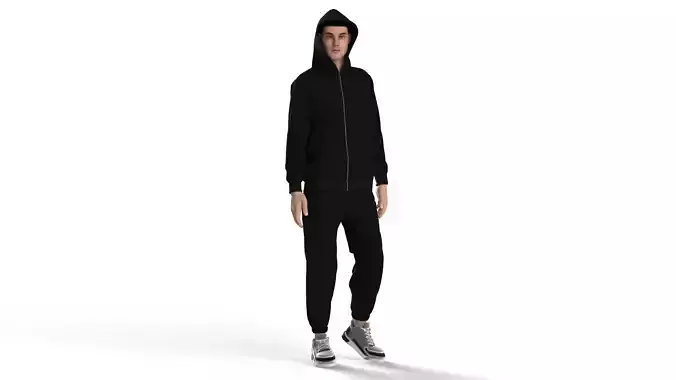 Male tracksuit 3D model