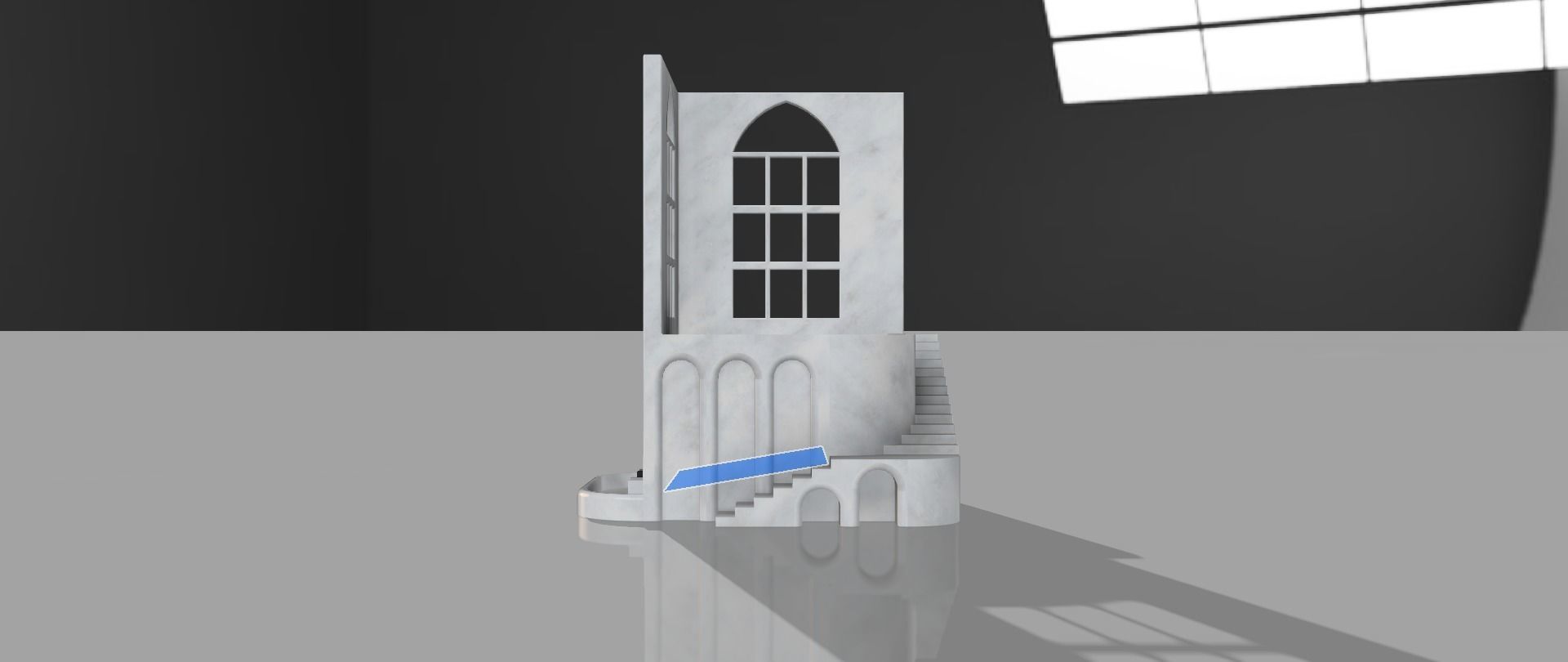 ARCHITECTURAL SUNBEAM POT FOR PLANTS 3D print model_3