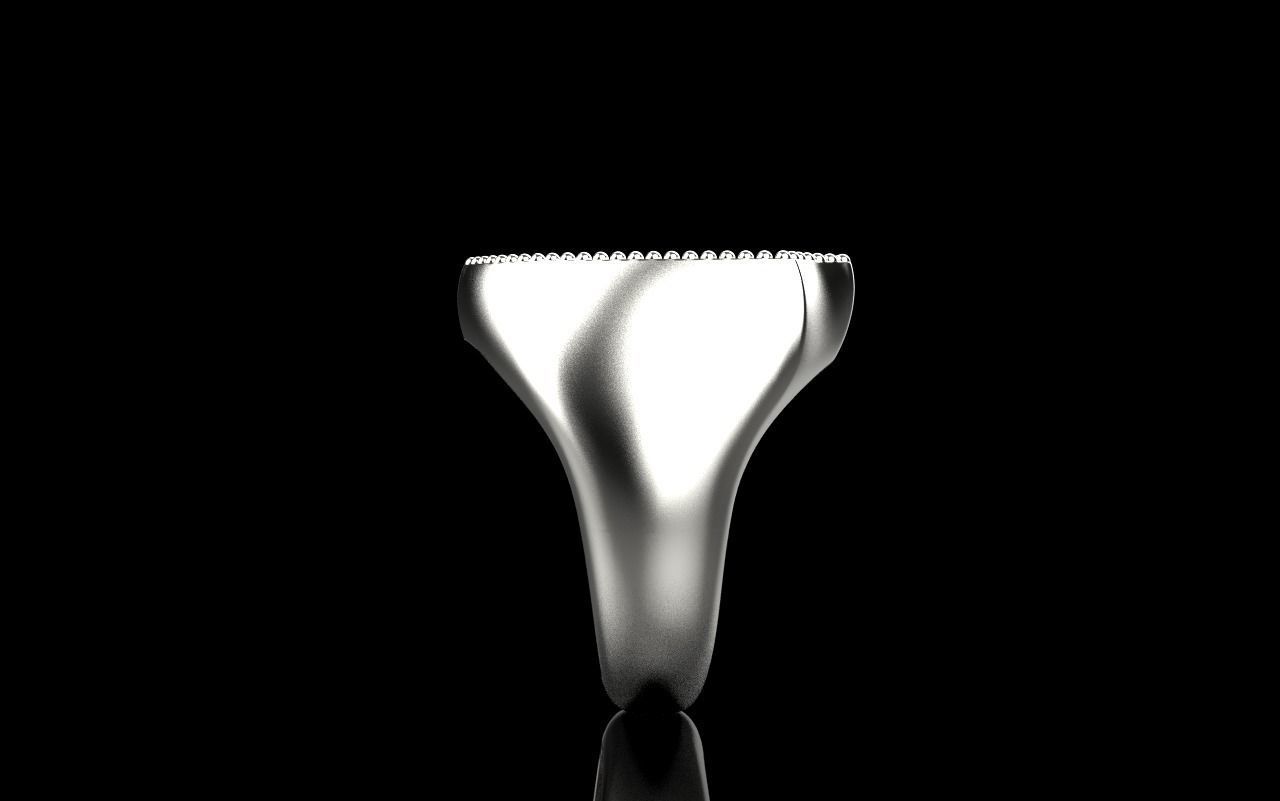 shield man signet ring model 583 3D print model_37