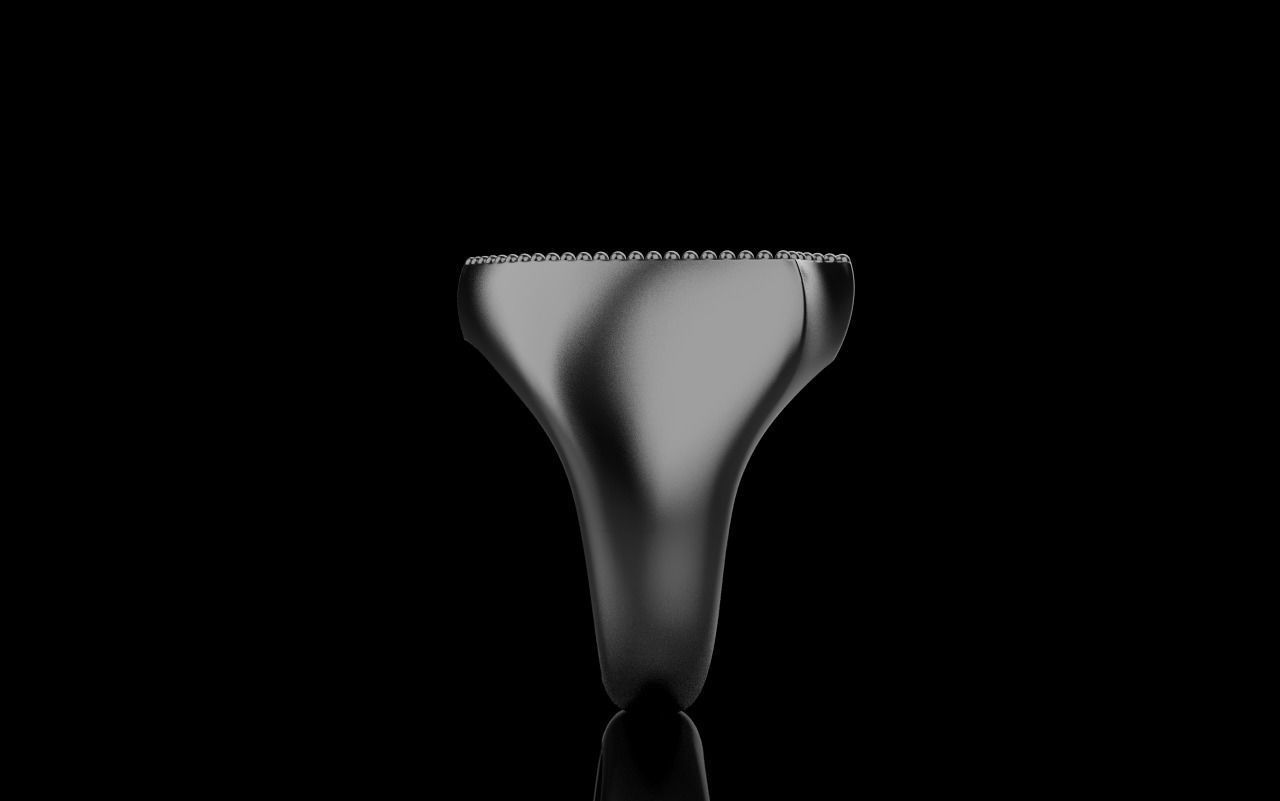 shield man signet ring model 583 3D print model_36