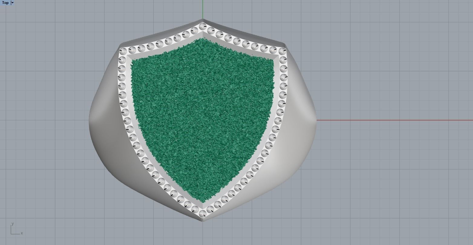 shield man  signet ring model 584 3D print model_7