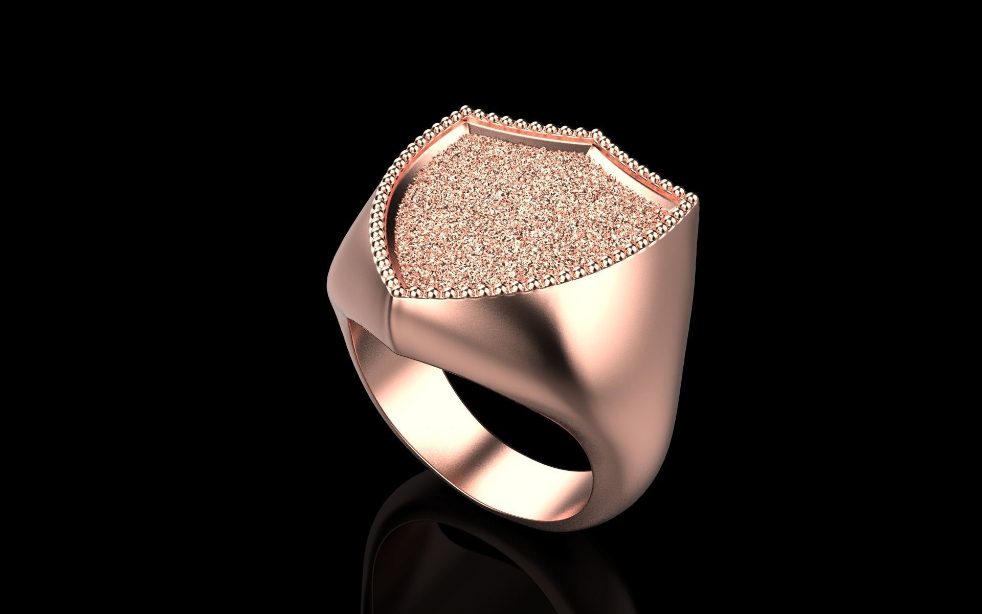 shield man  signet ring model 584 3D print model_15