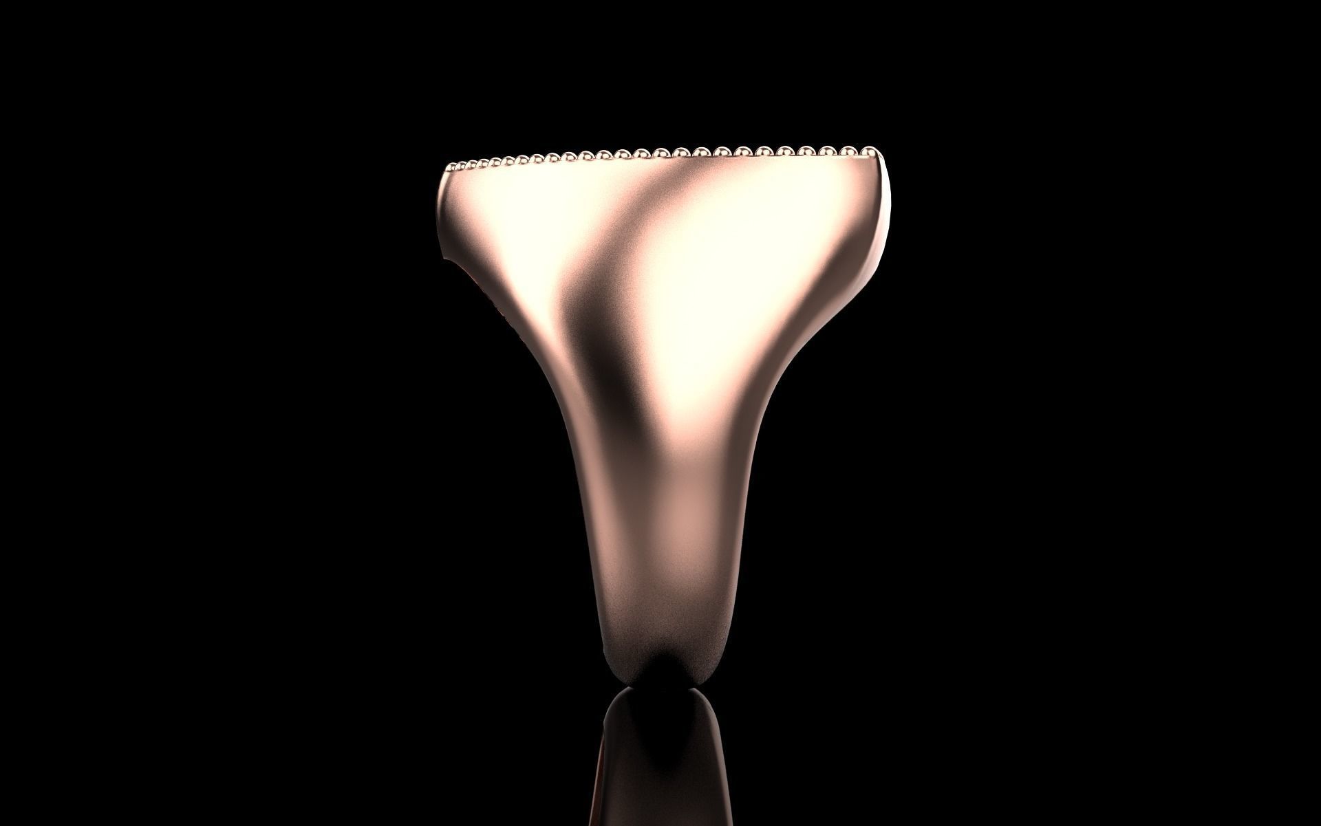 shield man signet ring model 585 3D print model_22