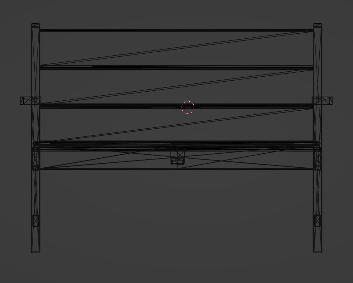 Lakeside Full Set Dining Table Chair Bench and Side Table 4CLRS Low-poly 3D model_16