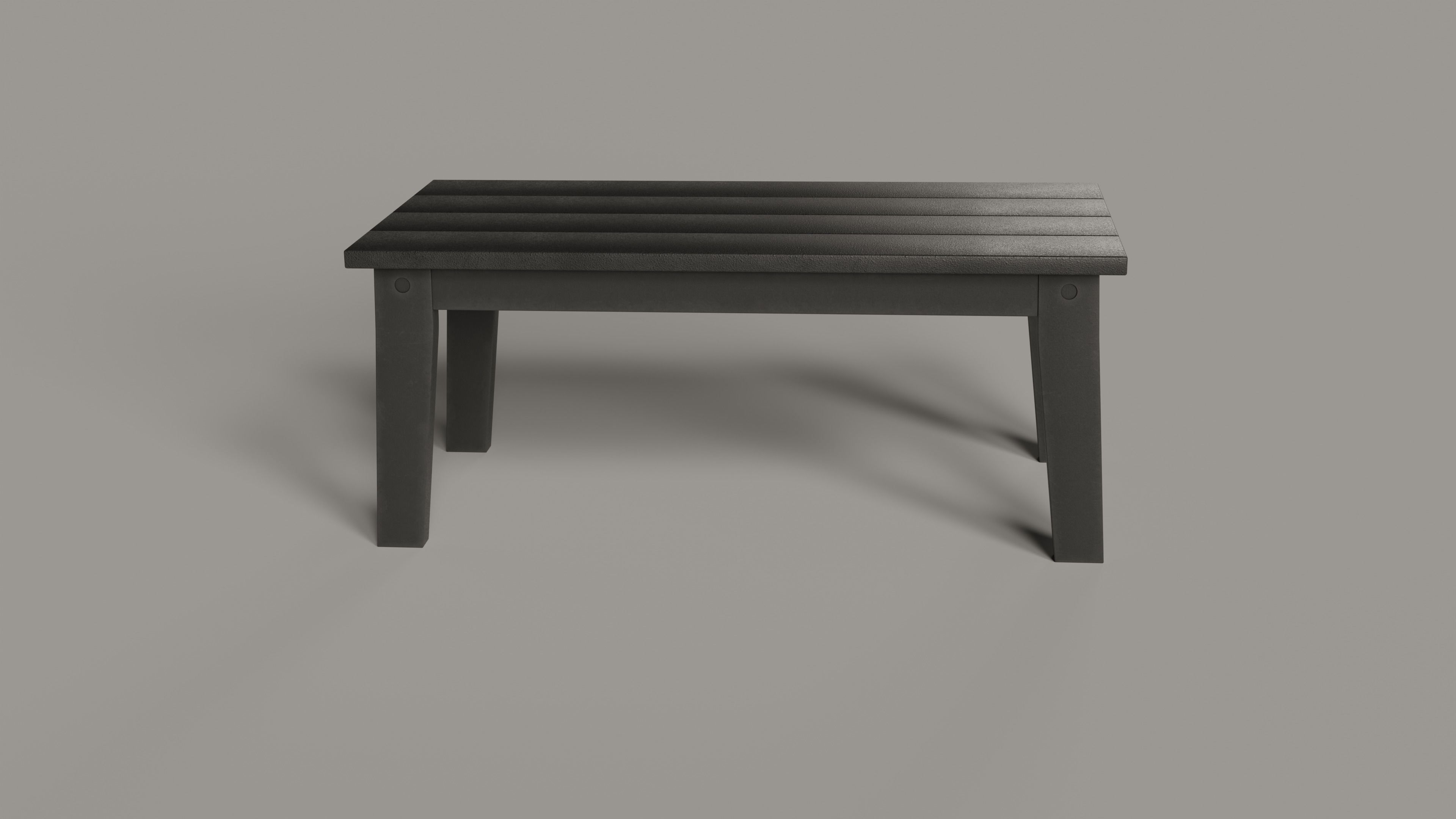 Lakeside Full Set Dining Table Chair Bench and Side Table 4CLRS Low-poly 3D model_53