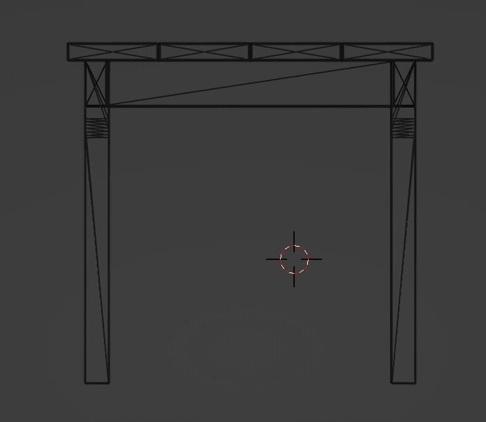 Lakeside Full Set Dining Table Chair Bench and Side Table 4CLRS Low-poly 3D model_22