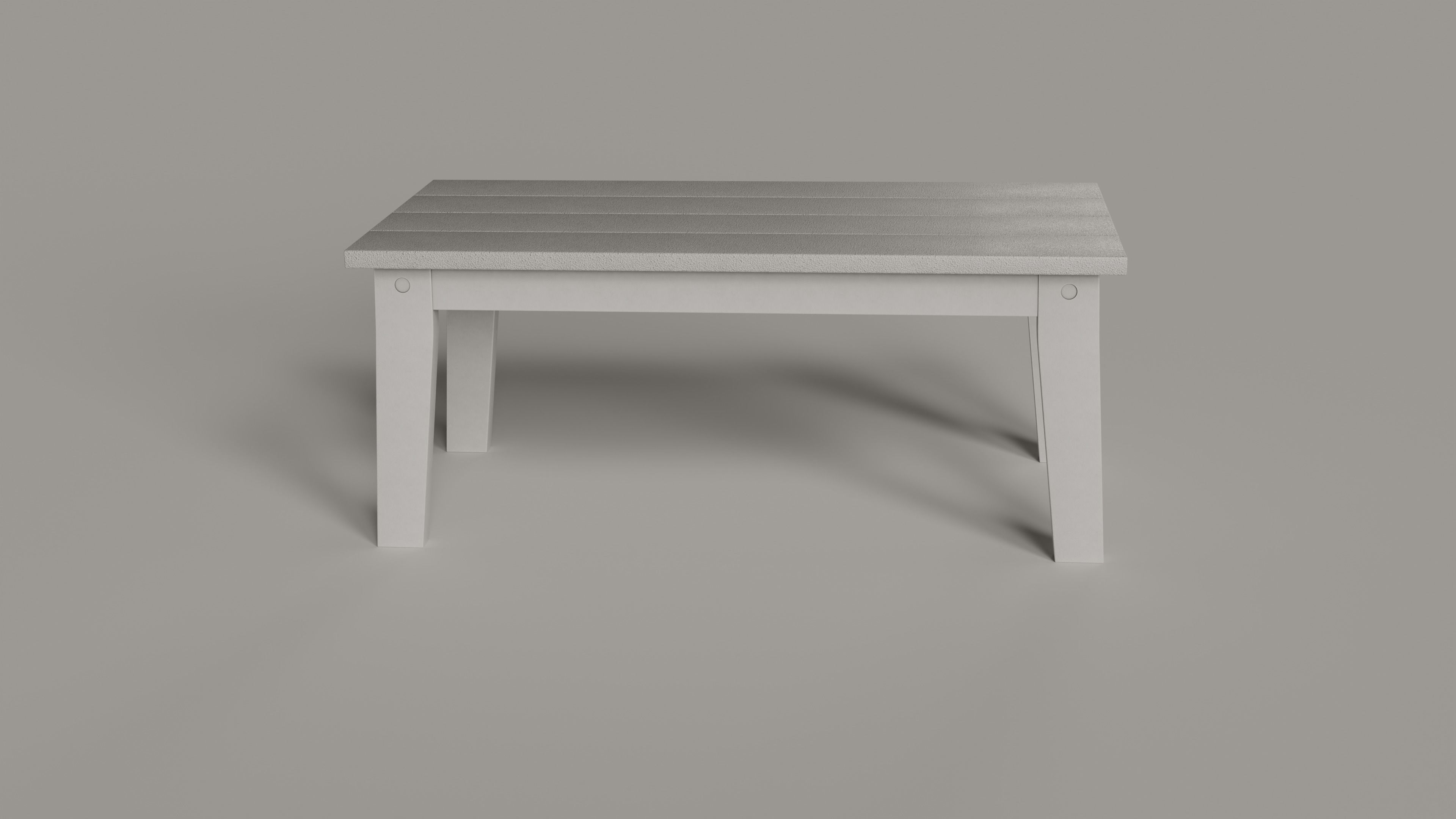 Lakeside Full Set Dining Table Chair Bench and Side Table 4CLRS Low-poly 3D model_60