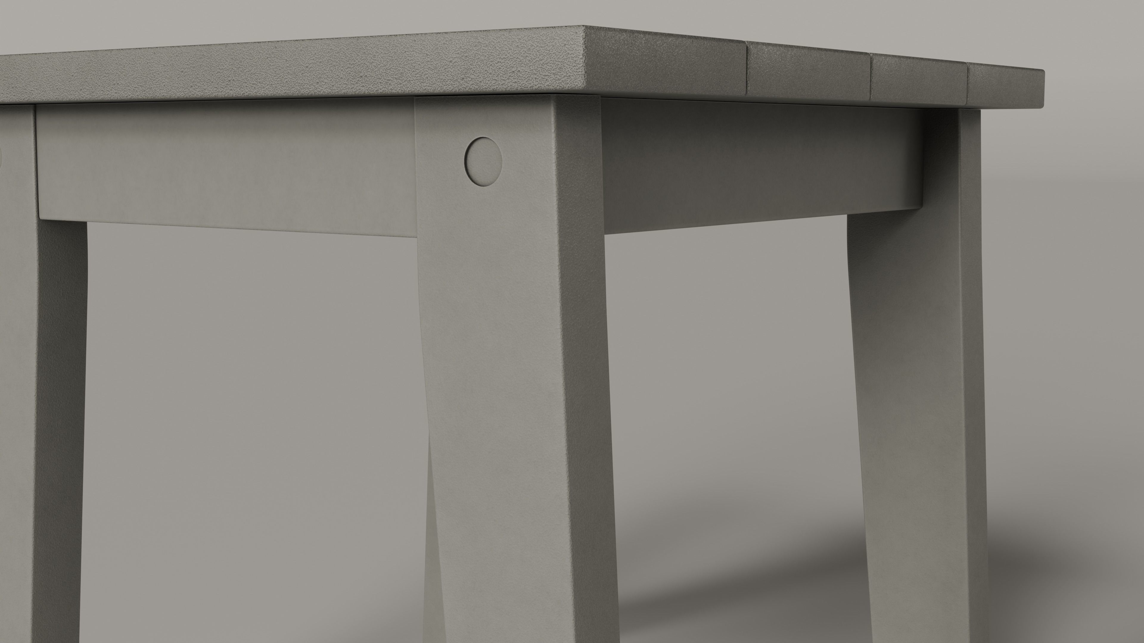 Lakeside Full Set Dining Table Chair Bench and Side Table 4CLRS Low-poly 3D model_72