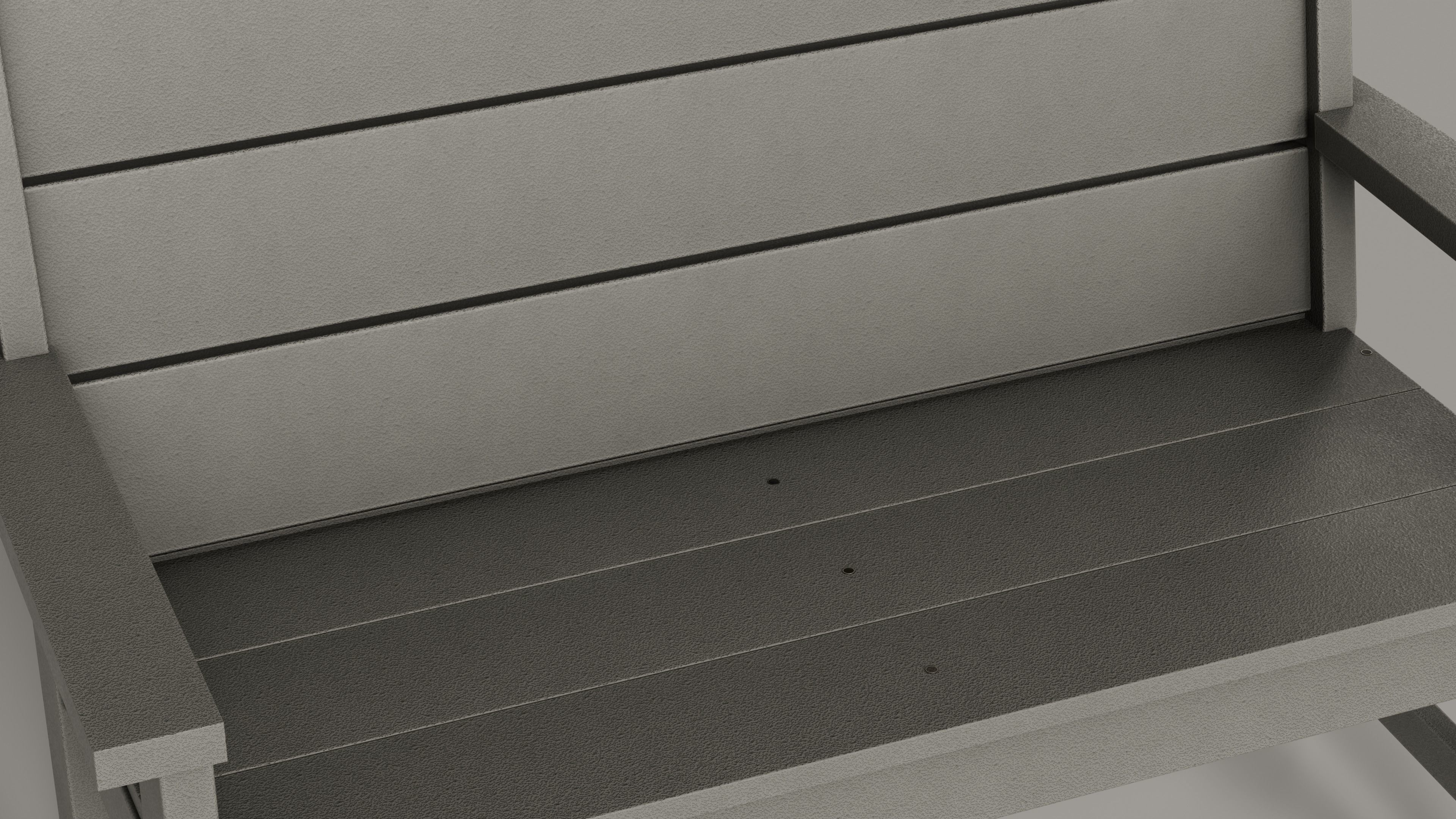 Lakeside Full Set Dining Table Chair Bench and Side Table 4CLRS Low-poly 3D model_40