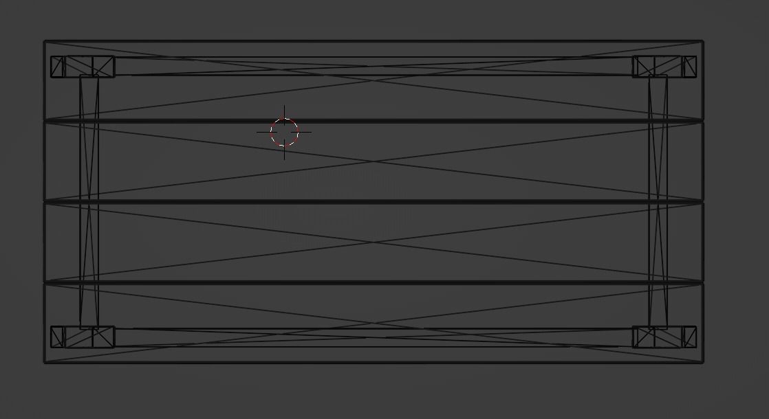 Lakeside Full Set Dining Table Chair Bench and Side Table 4CLRS Low-poly 3D model_27