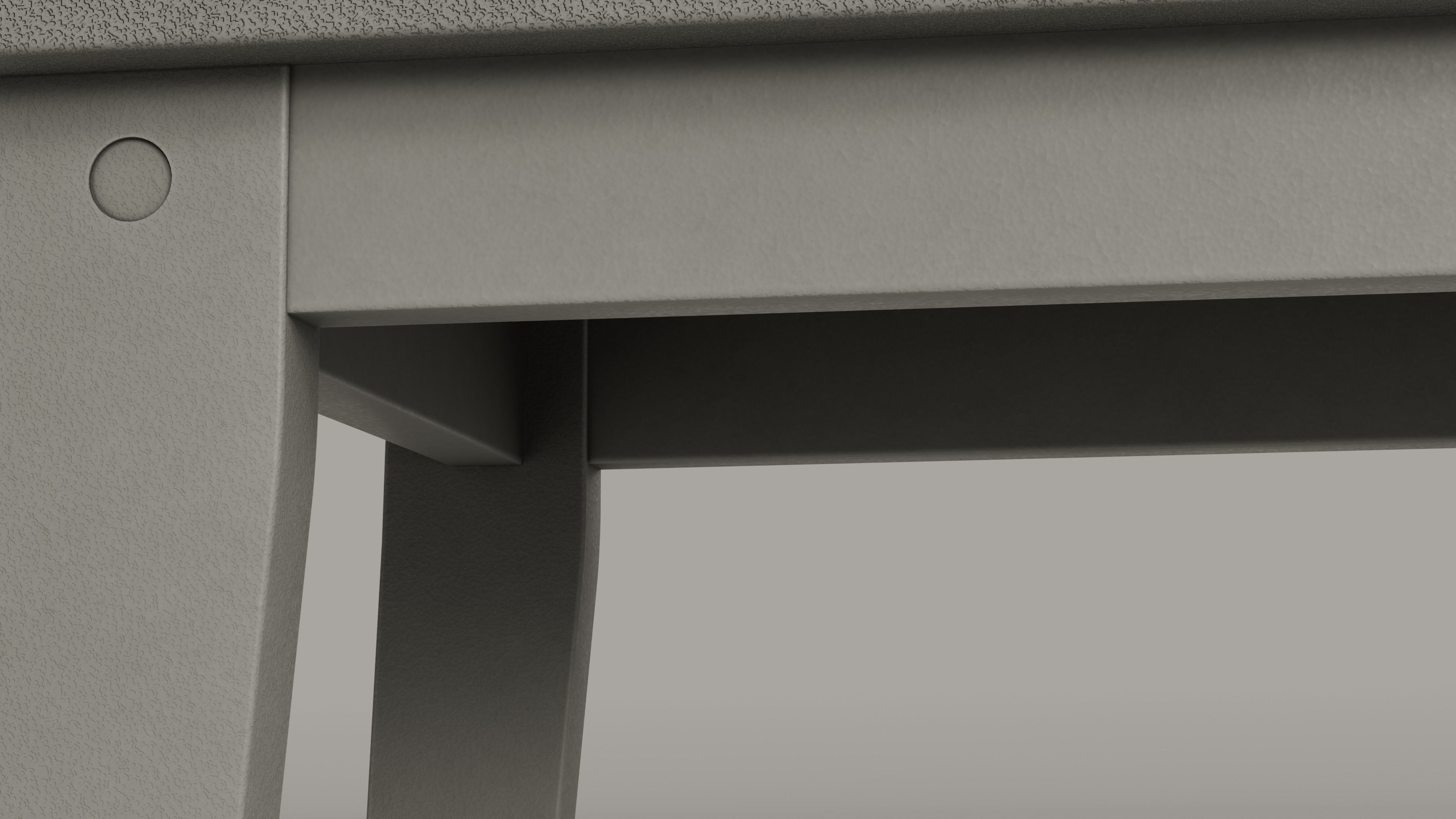 Lakeside Full Set Dining Table Chair Bench and Side Table 4CLRS Low-poly 3D model_59