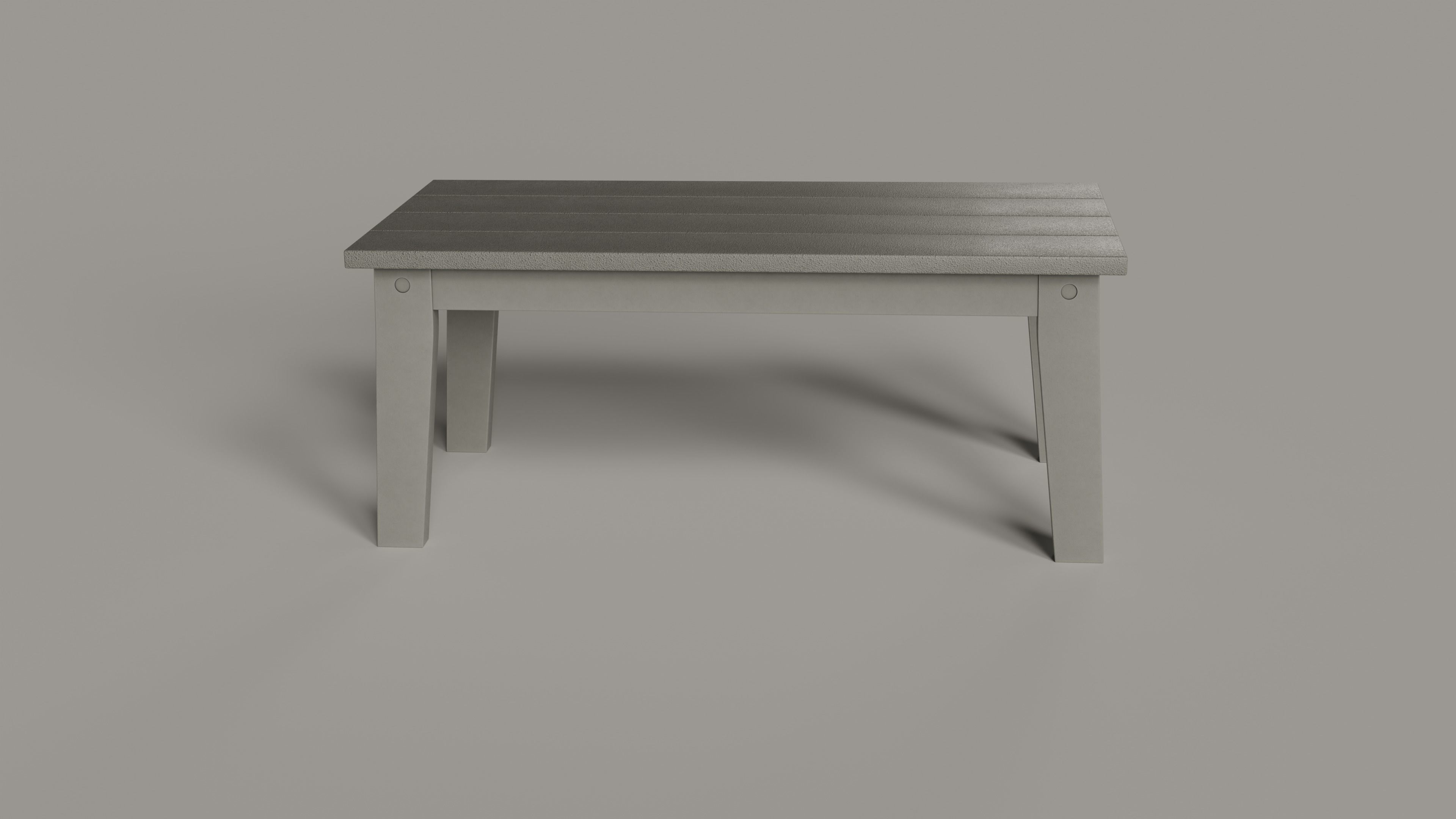 Lakeside Full Set Dining Table Chair Bench and Side Table 4CLRS Low-poly 3D model_57