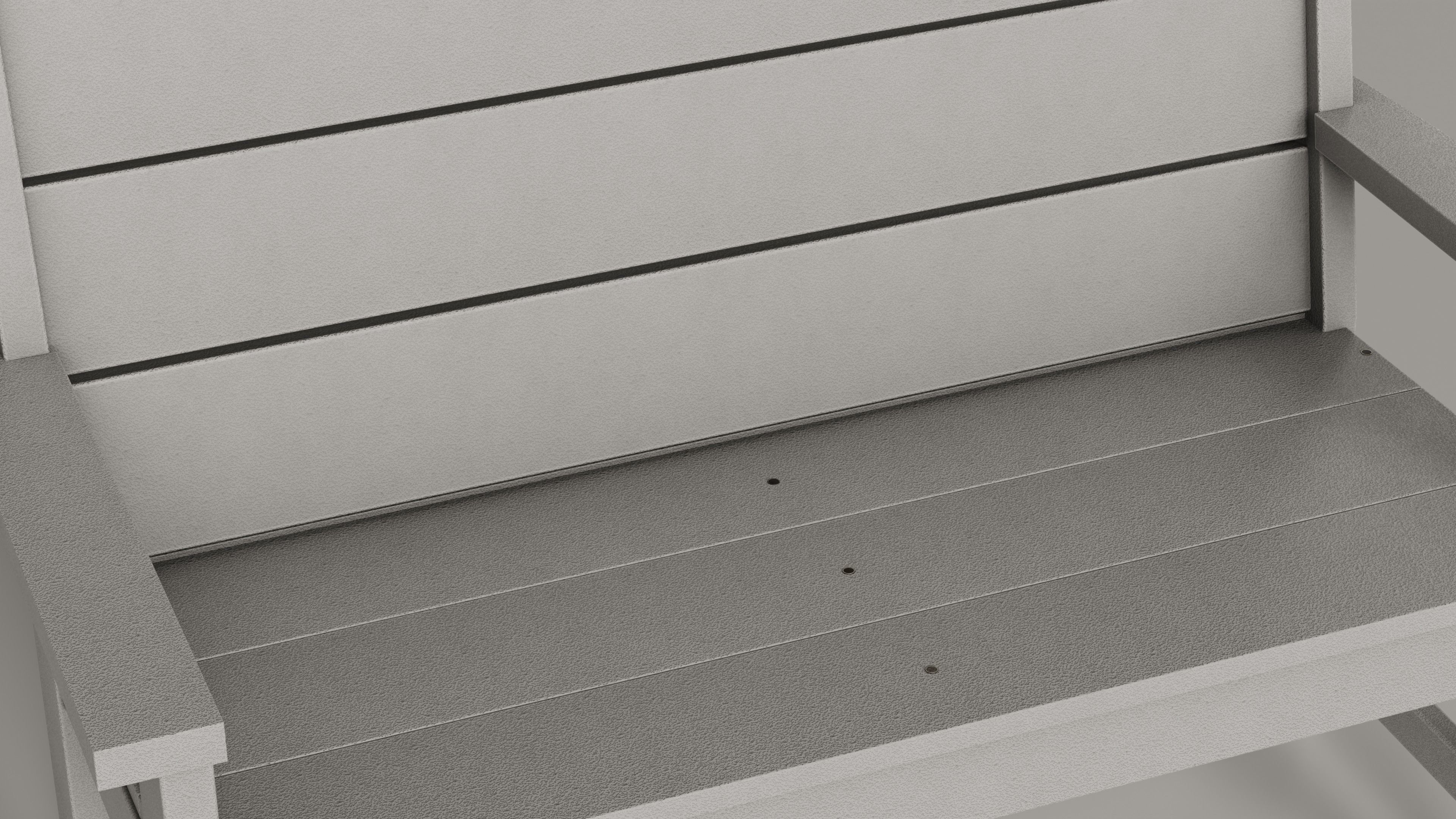 Lakeside Full Set Dining Table Chair Bench and Side Table 4CLRS Low-poly 3D model_44