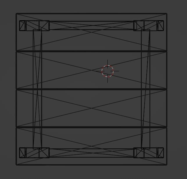 Lakeside Full Set Dining Table Chair Bench and Side Table 4CLRS Low-poly 3D model_24