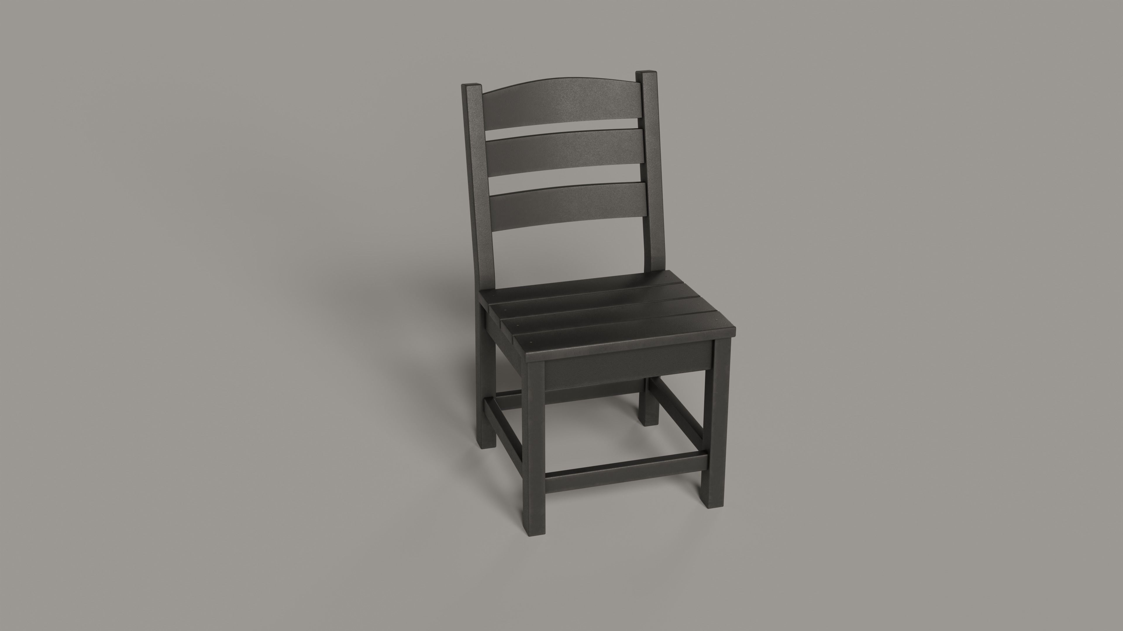 Lakeside Full Set Dining Table Chair Bench and Side Table 4CLRS Low-poly 3D model_41