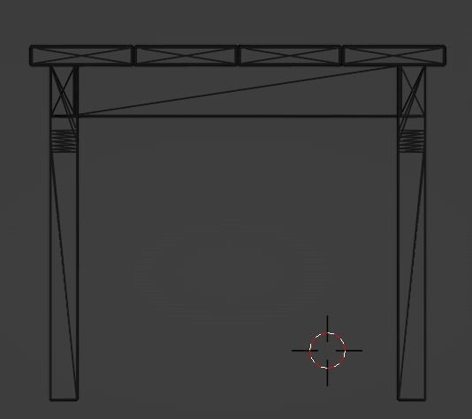 Lakeside Full Set Dining Table Chair Bench and Side Table 4CLRS Low-poly 3D model_28