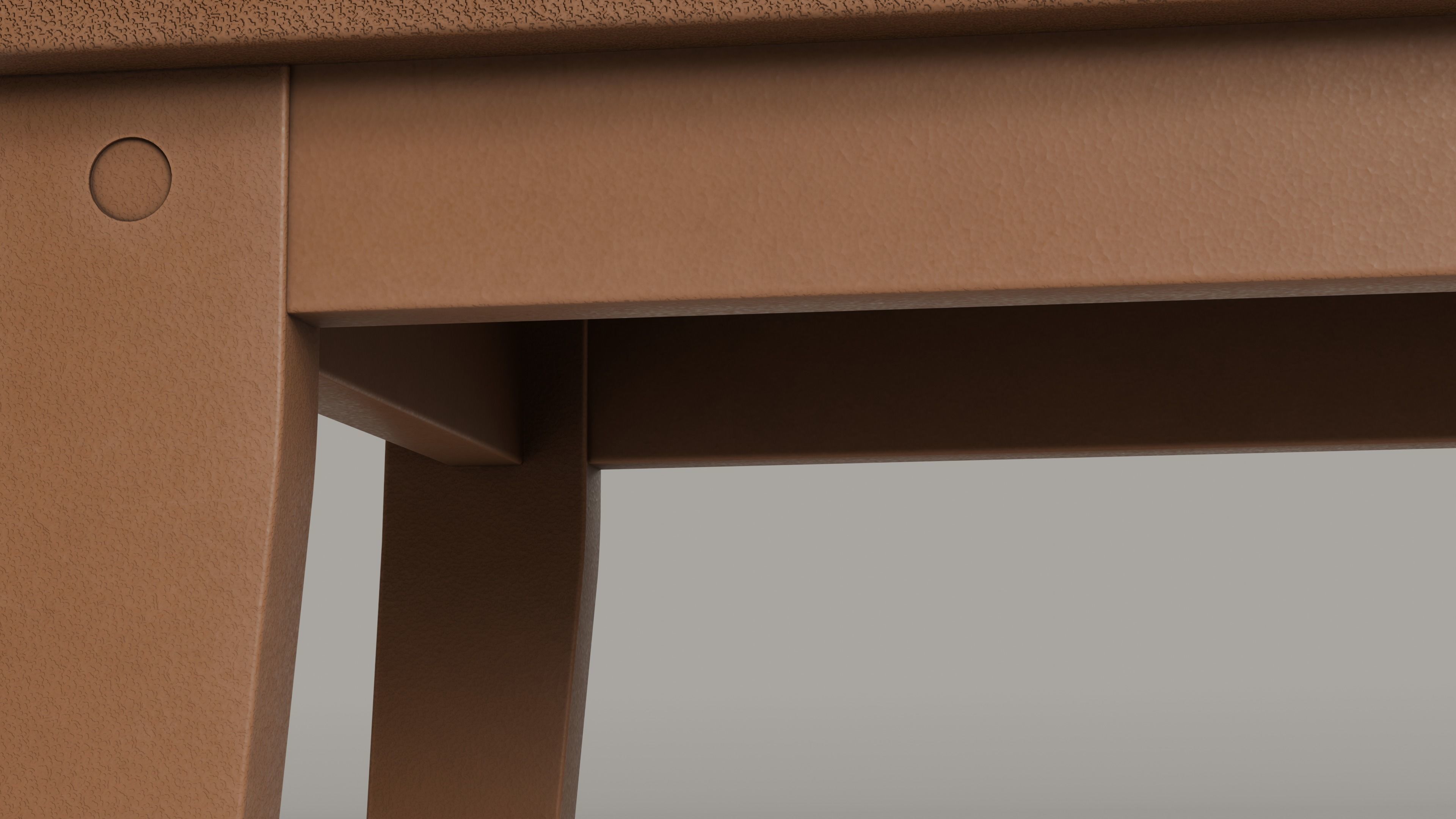 Lakeside Full Set Dining Table Chair Bench and Side Table 4CLRS Low-poly 3D model_63