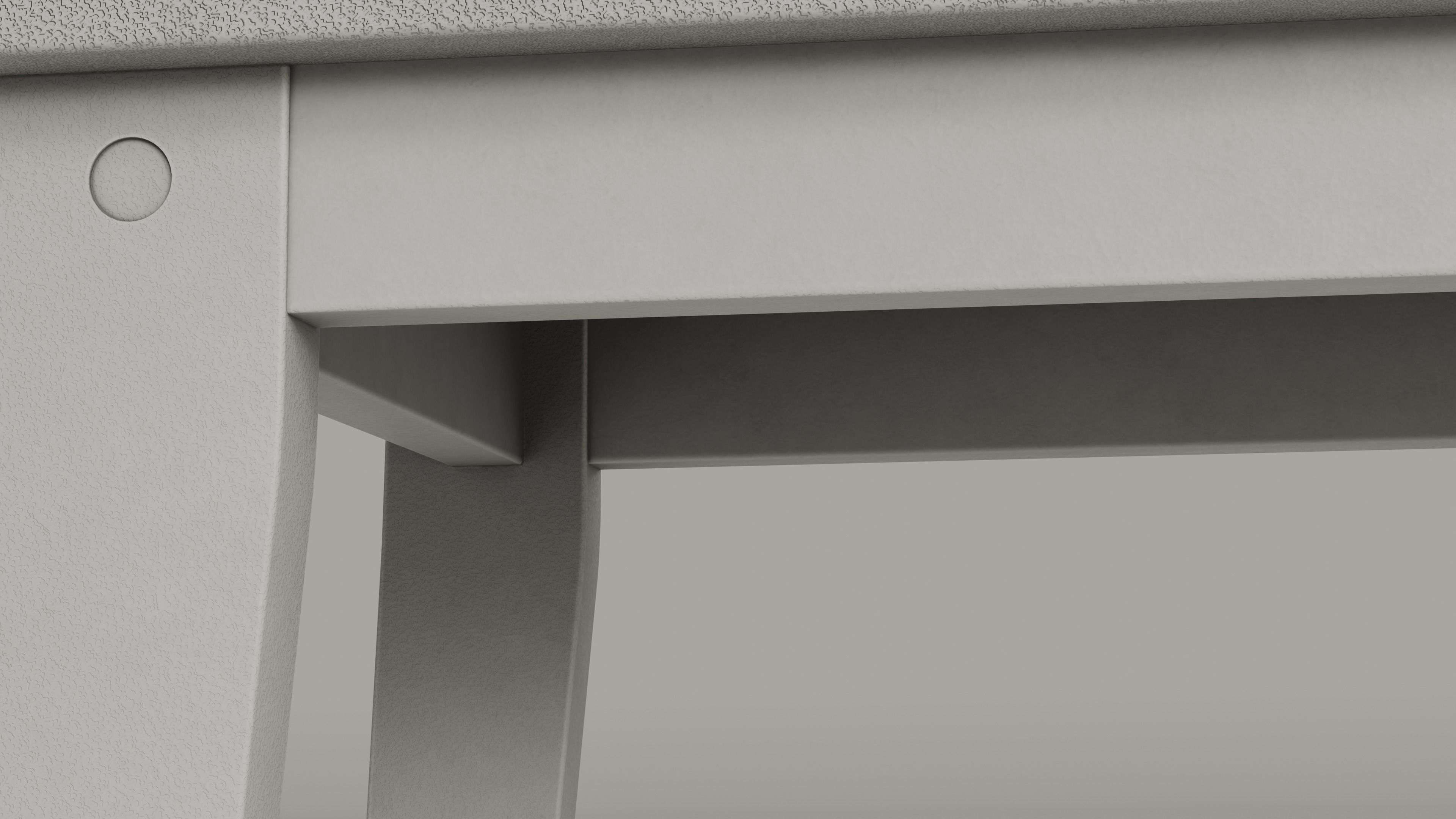 Lakeside Full Set Dining Table Chair Bench and Side Table 4CLRS Low-poly 3D model_61