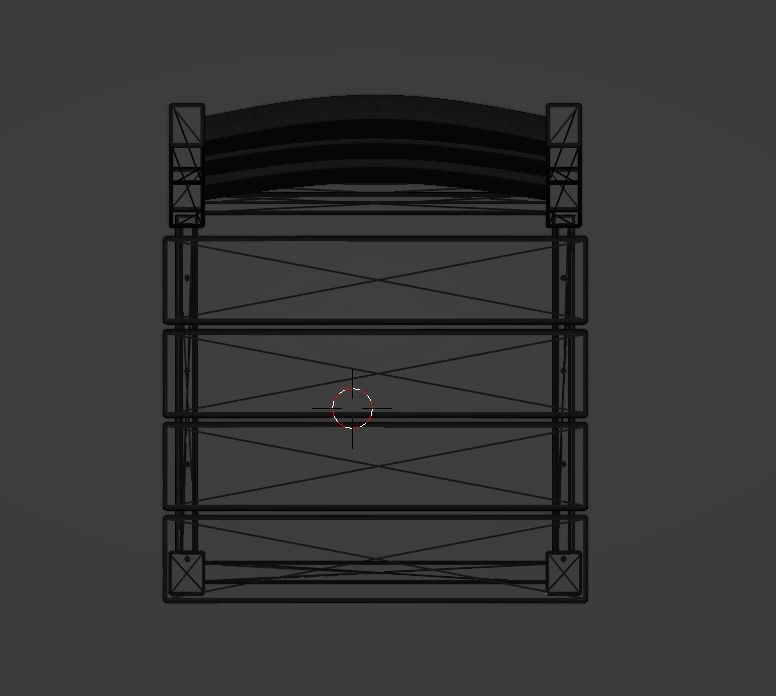 Lakeside Full Set Dining Table Chair Bench and Side Table 4CLRS Low-poly 3D model_18