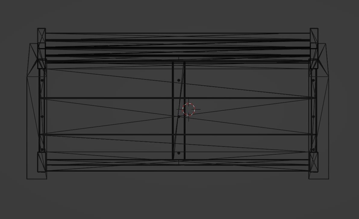 Lakeside Full Set Dining Table Chair Bench and Side Table 4CLRS Low-poly 3D model_15