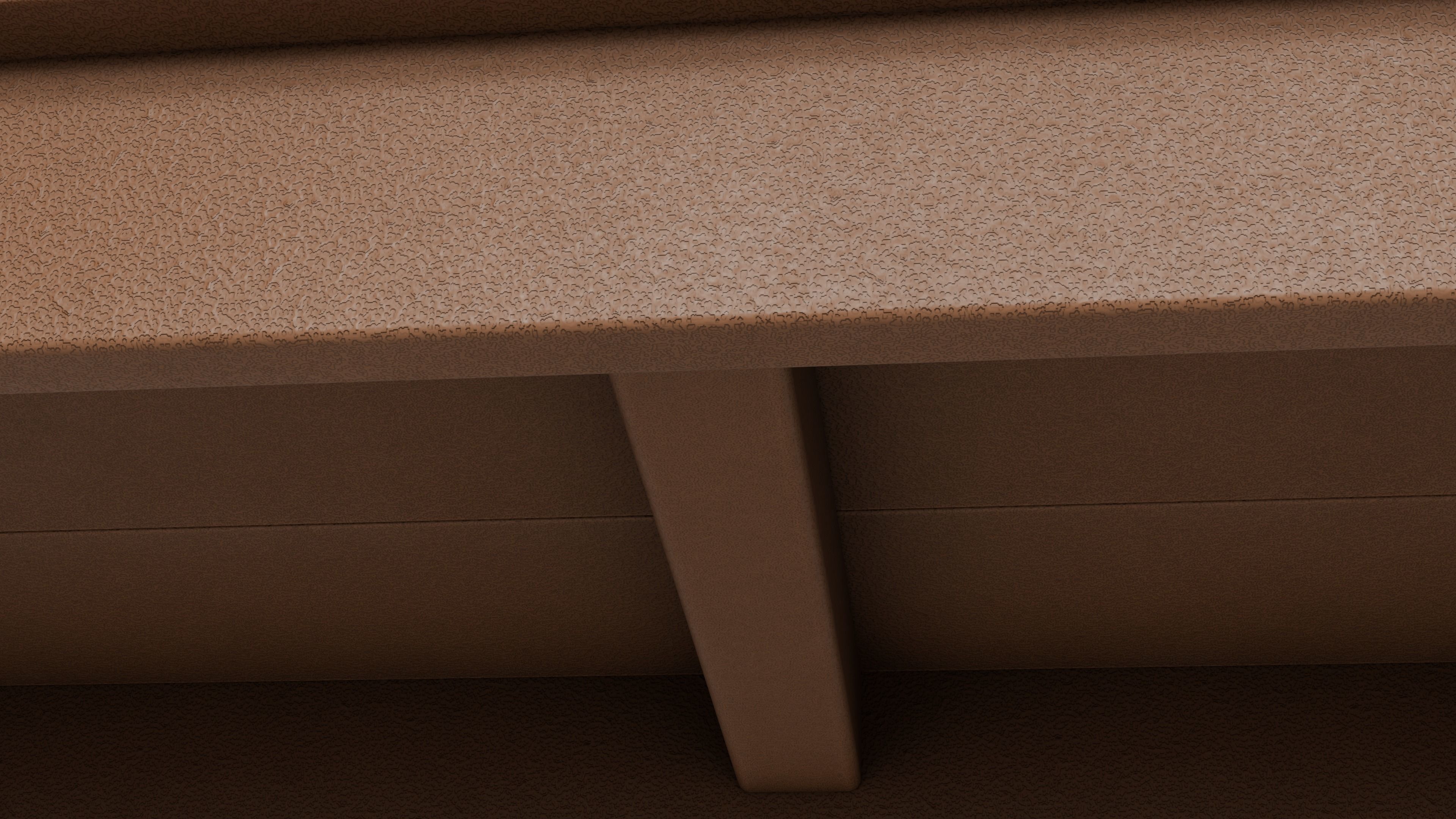 Lakeside Full Set Dining Table Chair Bench and Side Table 4CLRS Low-poly 3D model_43