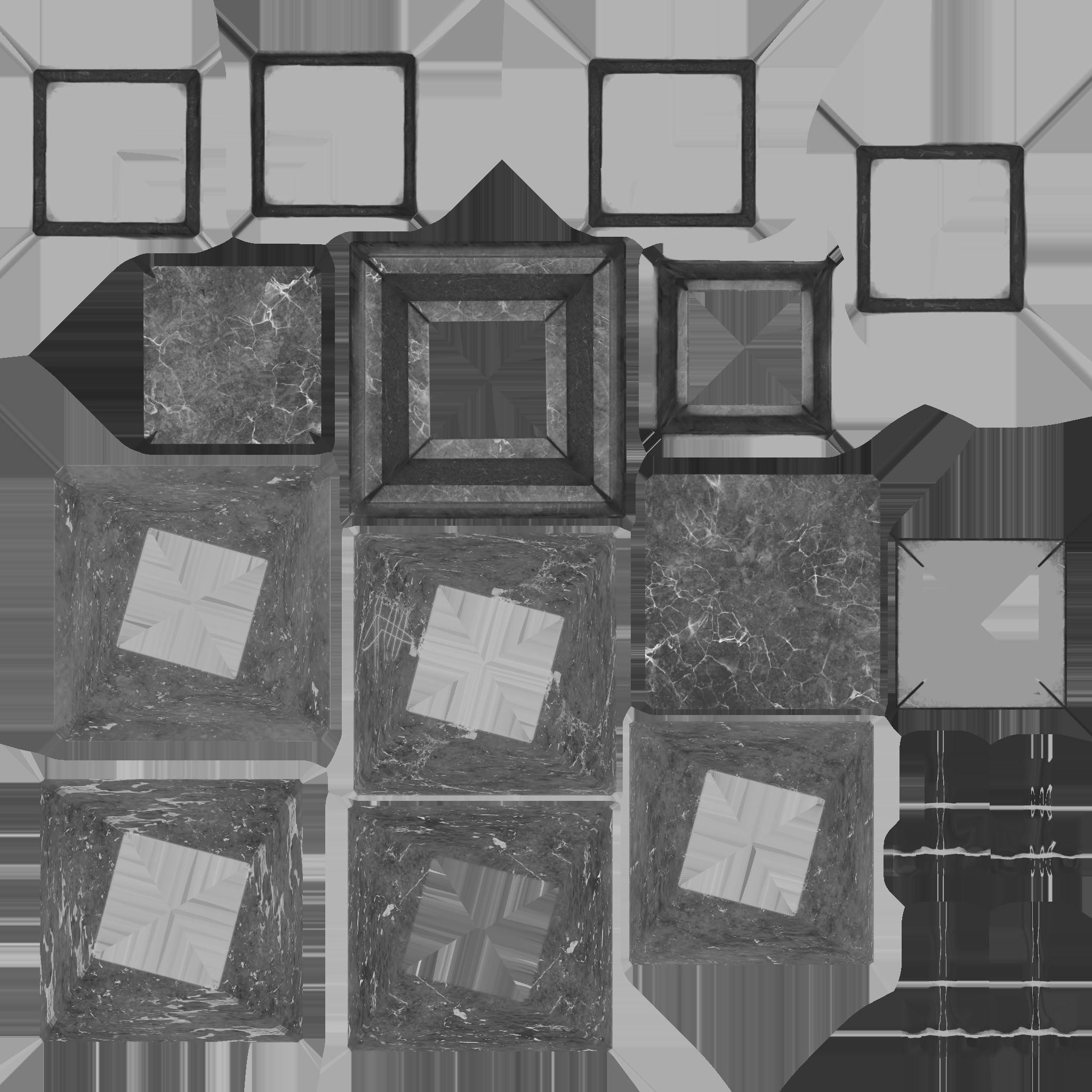 Jade Pillar Low-poly 3D model_5