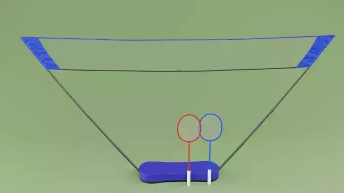 Mini Badminton 3D Model Free 3D model