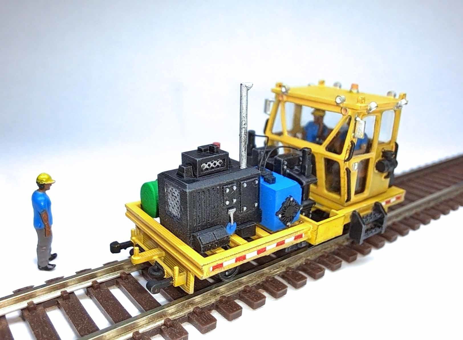 N Scale Spike Puller MOW 3D print model_4