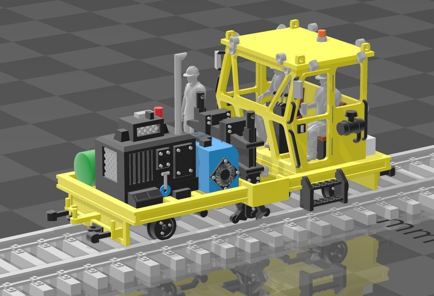 N Scale Spike Puller MOW 3D print model_5