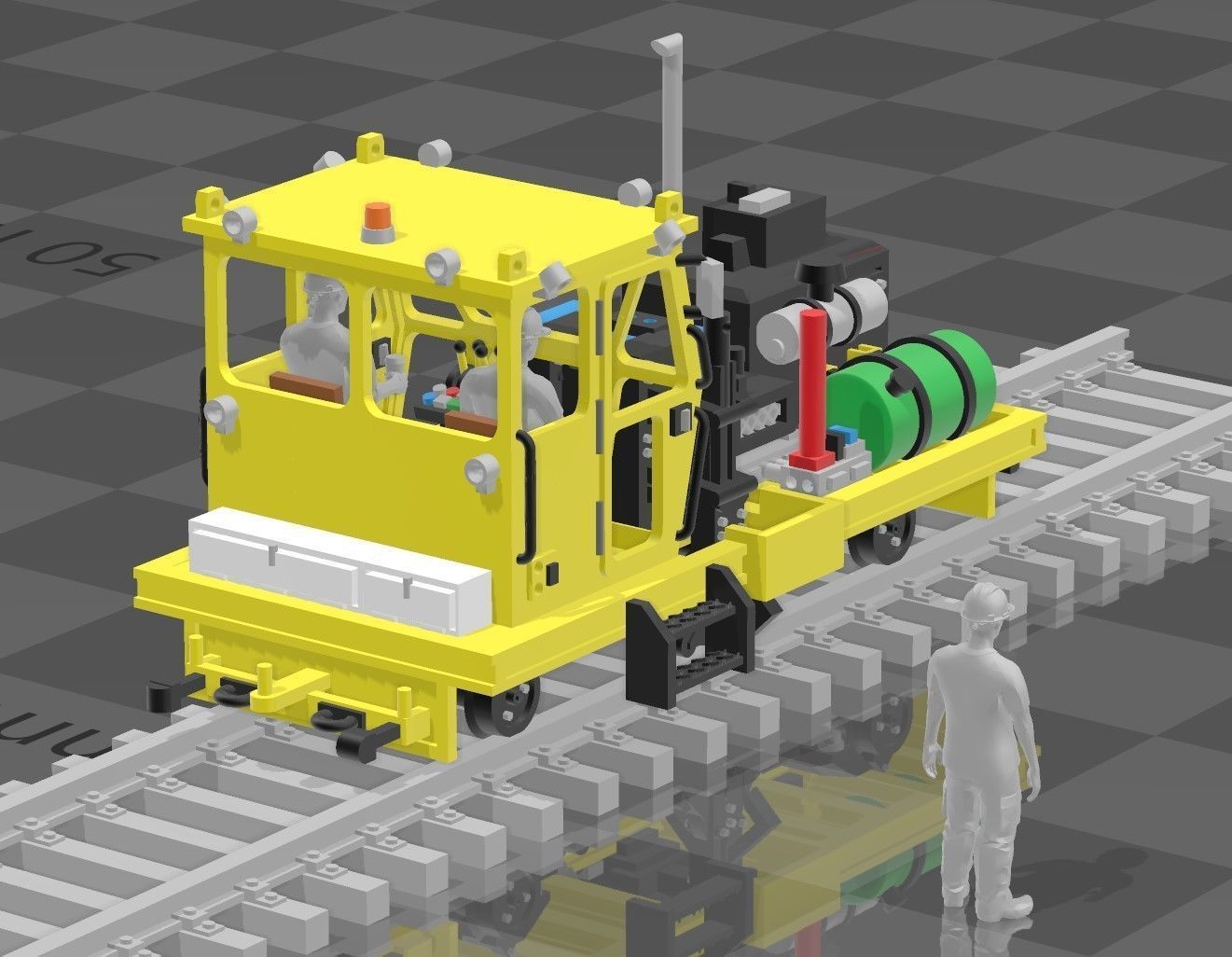 N Scale Spike Puller MOW 3D print model_7